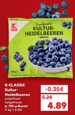 K-CLASSIC Kultur-Heidelbeeren