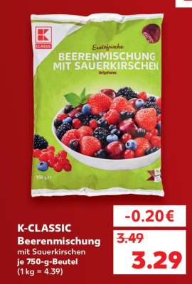 K-CLASSIC Beerenmischung mit Sauerkirschen