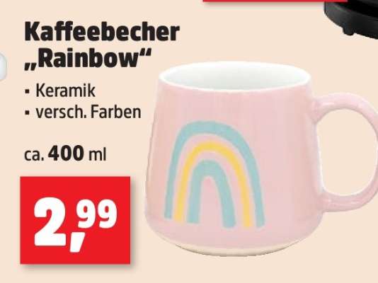 Kaffeebecher „Rainbow“