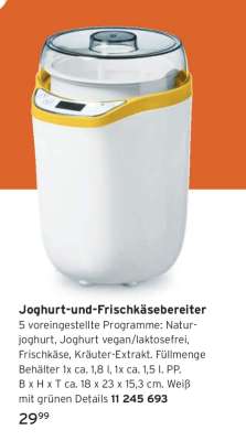 Joghurt-und-Frischkäsebereiter