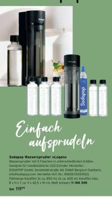 Sodapop Wassersprudler »Logan«