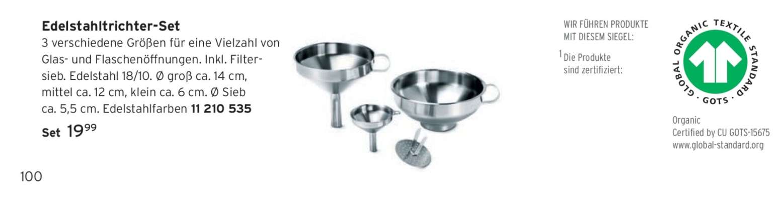 Edelstahltrichter-Set