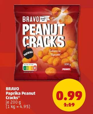 BRAVO Paprika Peanut Cracks