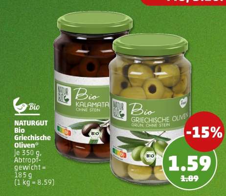 NATURGUT Bio griechische Oliven