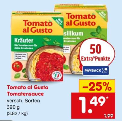 Tomato al Gusto Tomatensauce