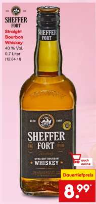 Sheffer Fort Straight Bourbon Whiskey