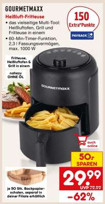 Gourmetmaxx Heißluft-Fritteuse*