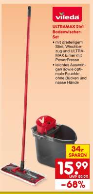 ULTRAMAX 2in1 Bodenwischer-Set