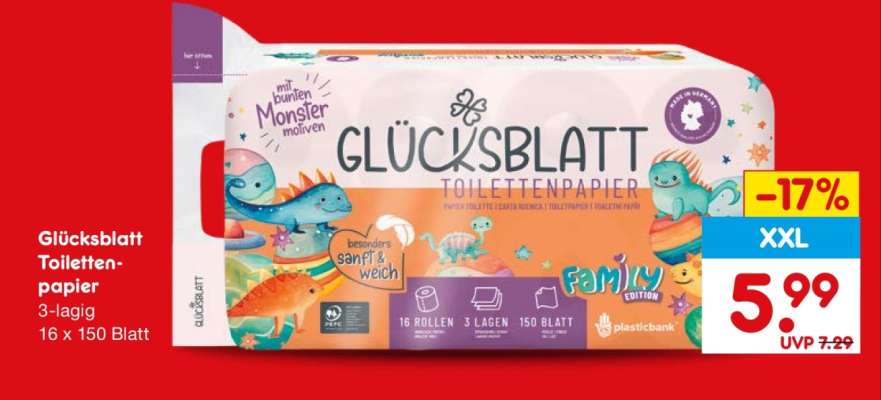 GLÜCKSBLATT Toilettenpapier