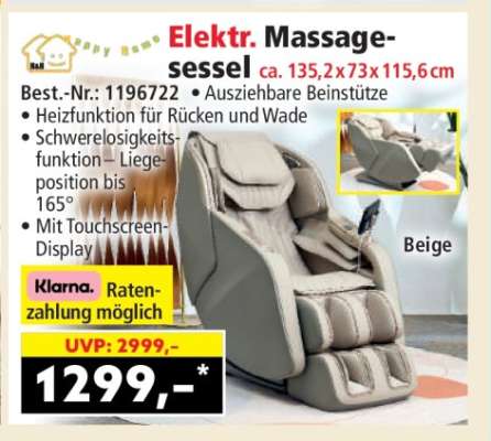 Elektr. Massagesessel