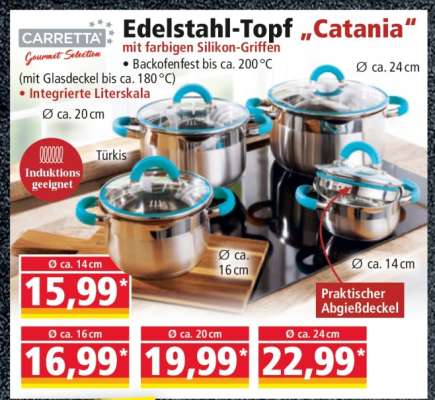 Edelstahl-Topf „Catania“