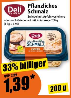 Pflanzliches Schmalz