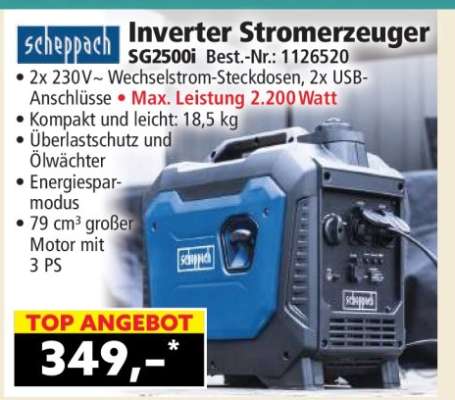 Inverter-Stromerzeuger SG2500i