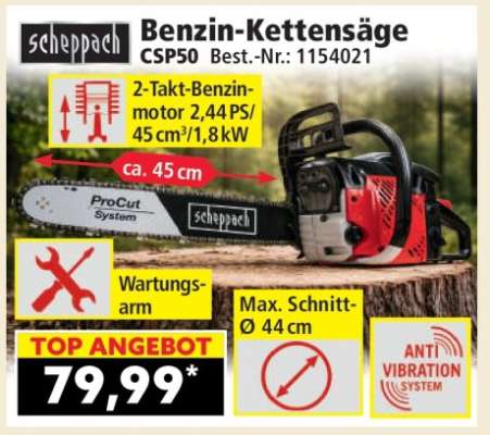 Benzin-Kettensäge