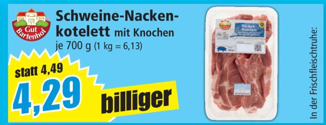 Schweine-Nackenkotelett mit Knochen