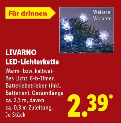 LIVARNO LED-Lichterkette