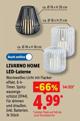 Livarno Home LED-Laterne
