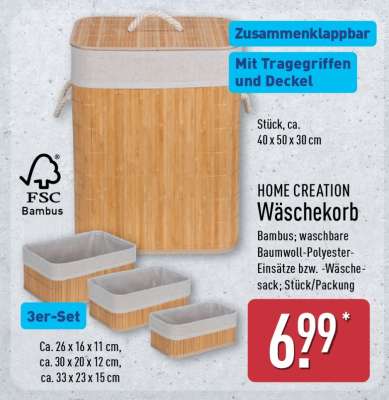HOME CREATION Wäschekorb