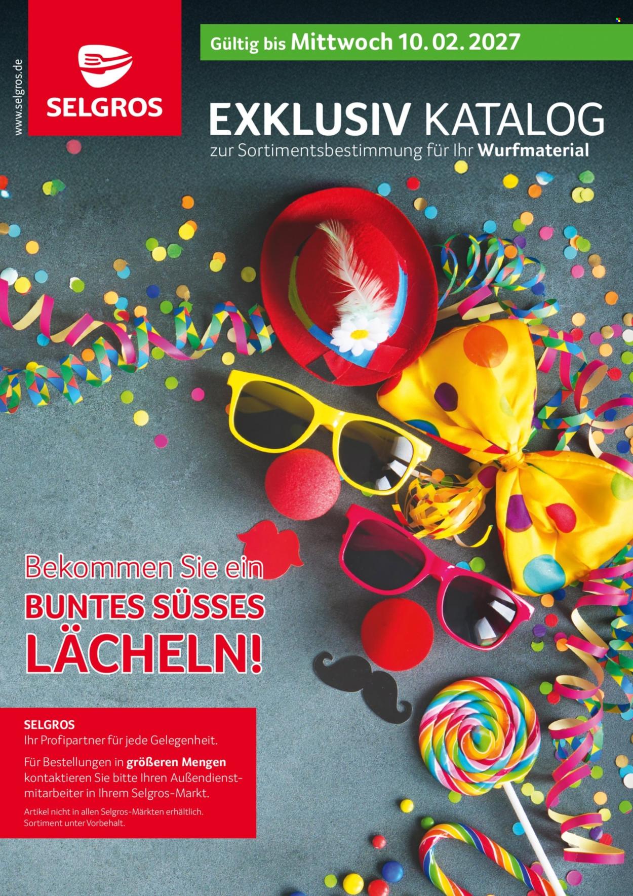 Selgros Prospekte  - 5.10.2026 - 10.2.2027. Seite 1