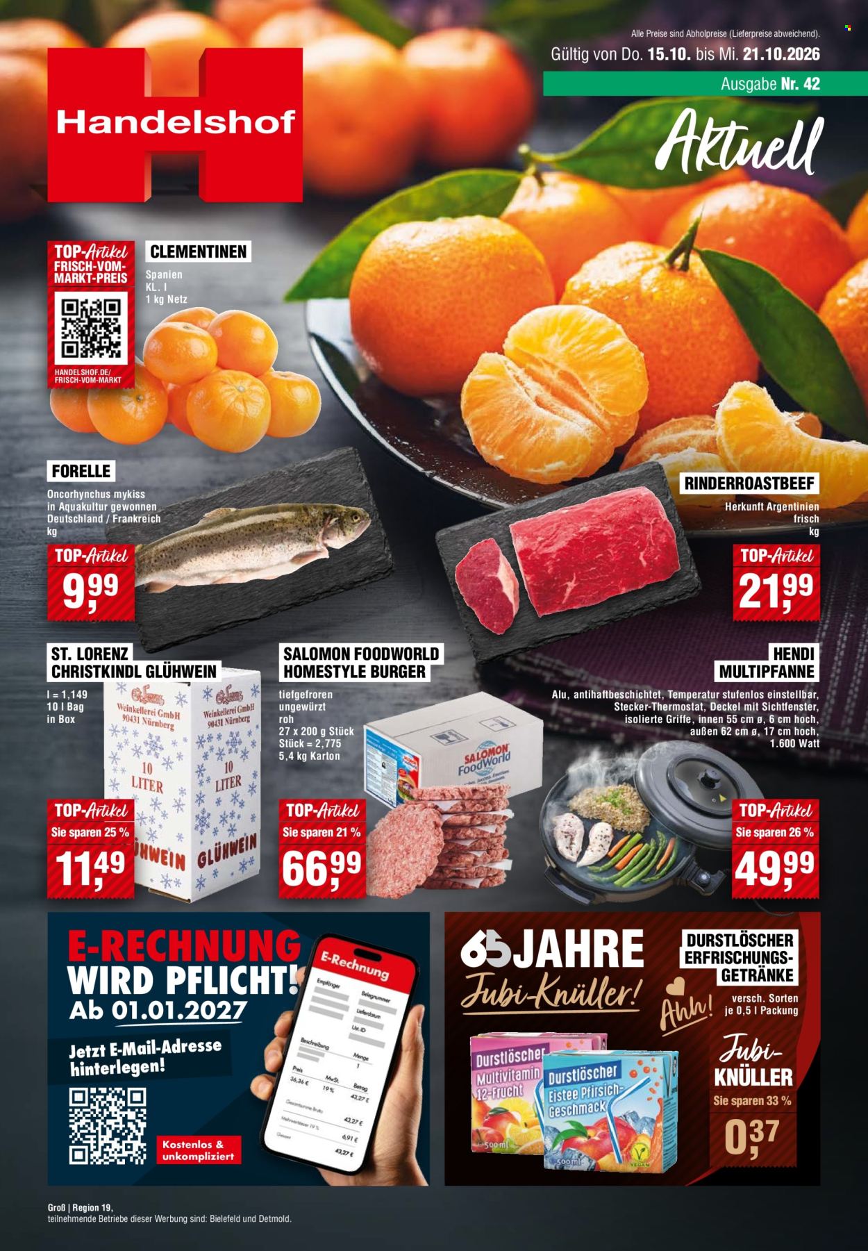 Handelshof Prospekte  - 15.10.2026 - 21.10.2026. Seite 1