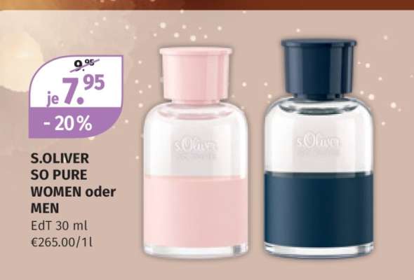 S.OLIVER SO PURE WOMEN oder MEN