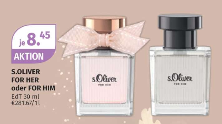 S.OLIVER FOR HER oder FOR HIM