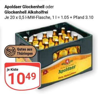 Apoldaer Glockenhell oder Glockenhell Alkoholfrei