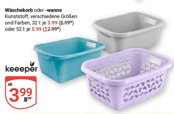 Wäschekorb oder -wanne