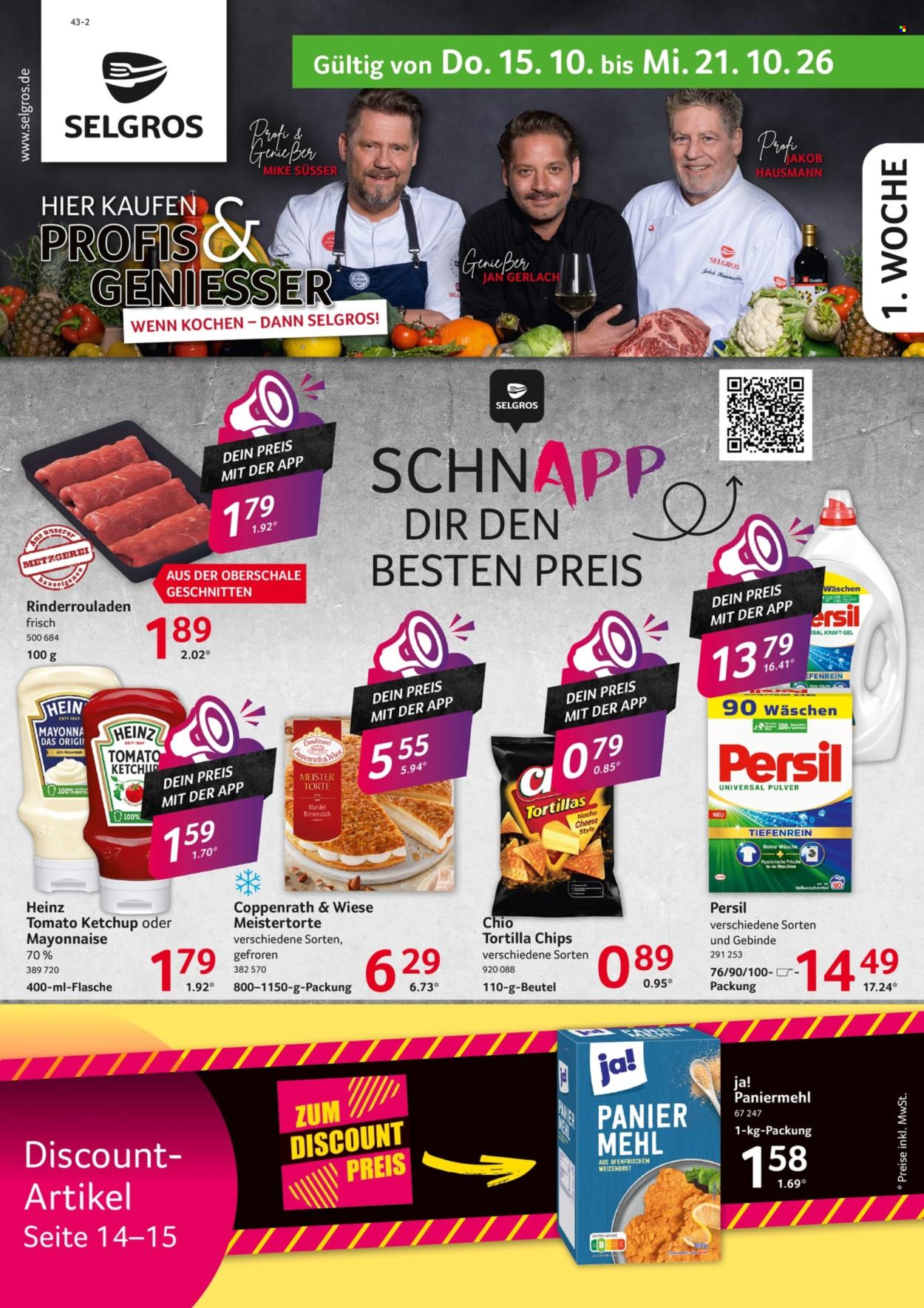 Selgros Prospekte  - 15.10.2026 - 21.10.2026. Seite 1