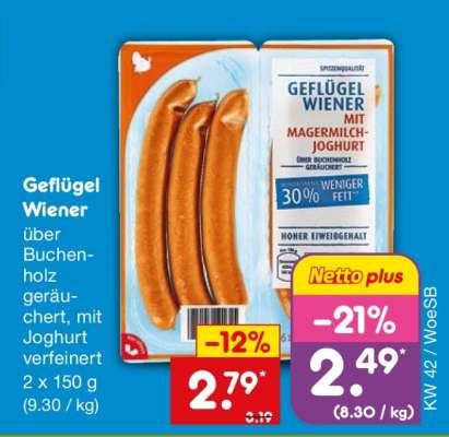 Geflügel-Wiener