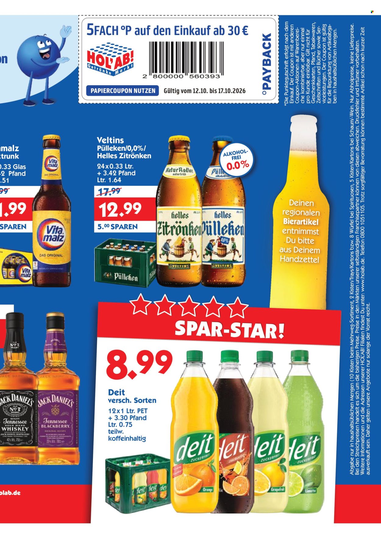 Hol'ab! Getränkemarkt Prospekte  - 12.10.2026 - 17.10.2026. Seite 3