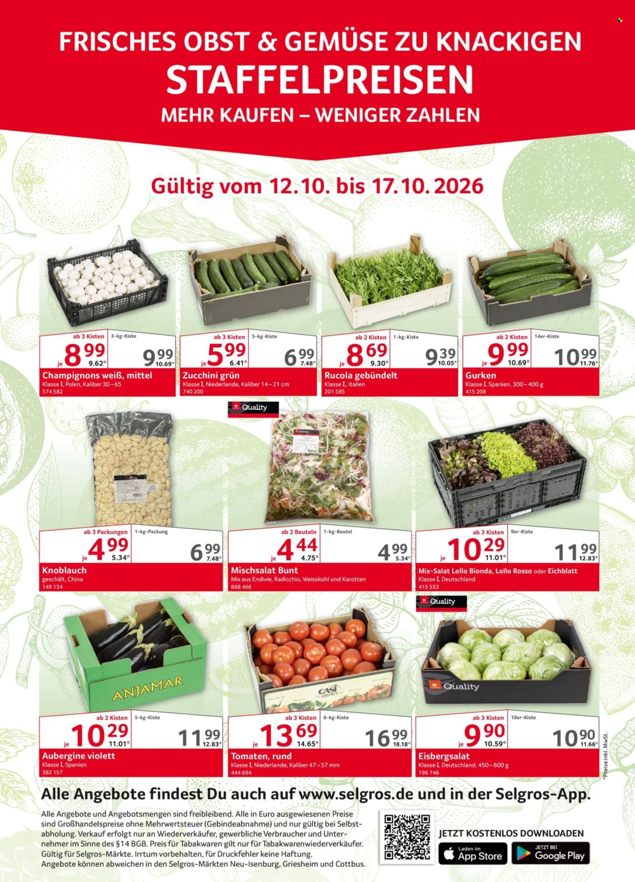 Selgros Prospekte  - 12.10.2026 - 17.10.2026. Seite 1