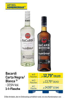Bacardi Carta Negra/Blanca