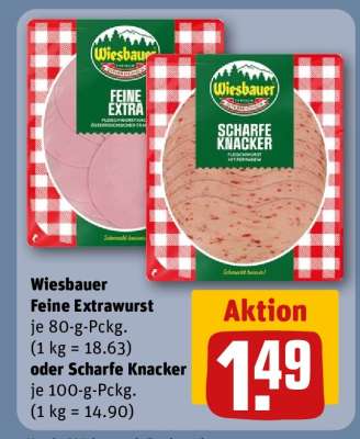Wiesbauer Feine Extrawurst oder Scharfe Knacker