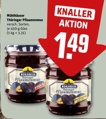MÜHLHÄUSER Thüringer Pflaumenmus