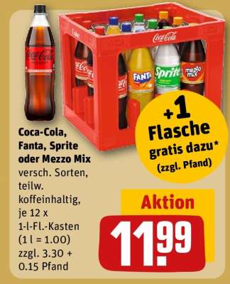 Coca-Cola, Fanta, Sprite oder Mezzo Mix