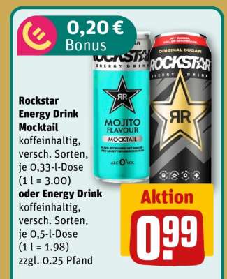 Rockstar Energy Drink Mocktail