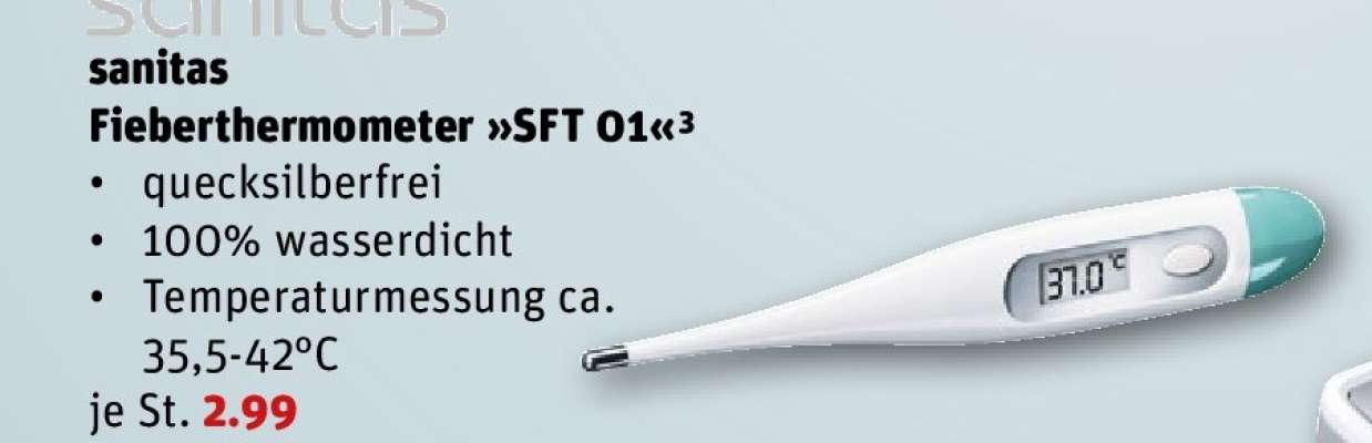 sanitas Fieberthermometer »SFT 01«