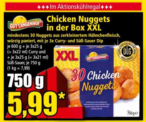 Chicken Nuggets in der Box XXL