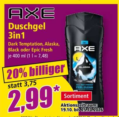 AXE Duschgel 3in1