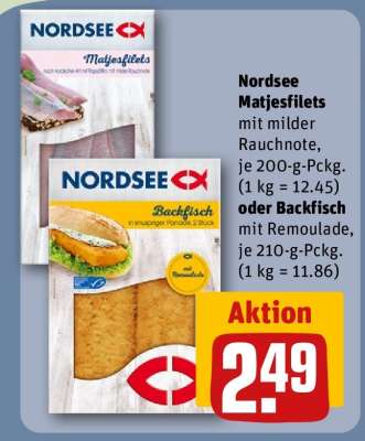 NORDSEE Matjesfilets* oder Backfisch*
