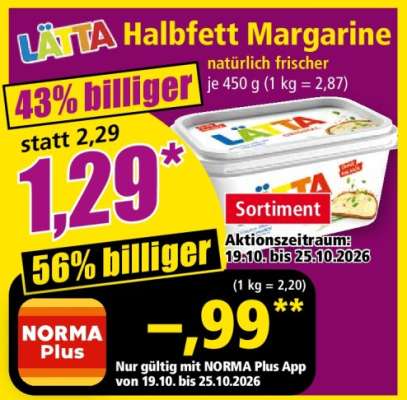 Lätta Halbfett-Margarine