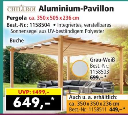 Aluminium-Pavillon