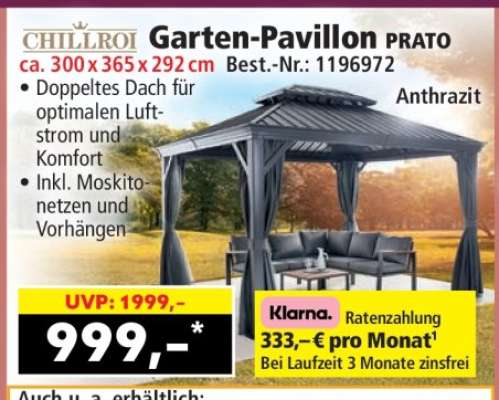 Garten-Pavillon PRATO