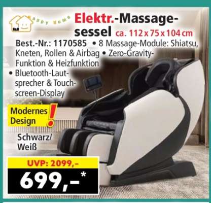Elektr. Massagesessel