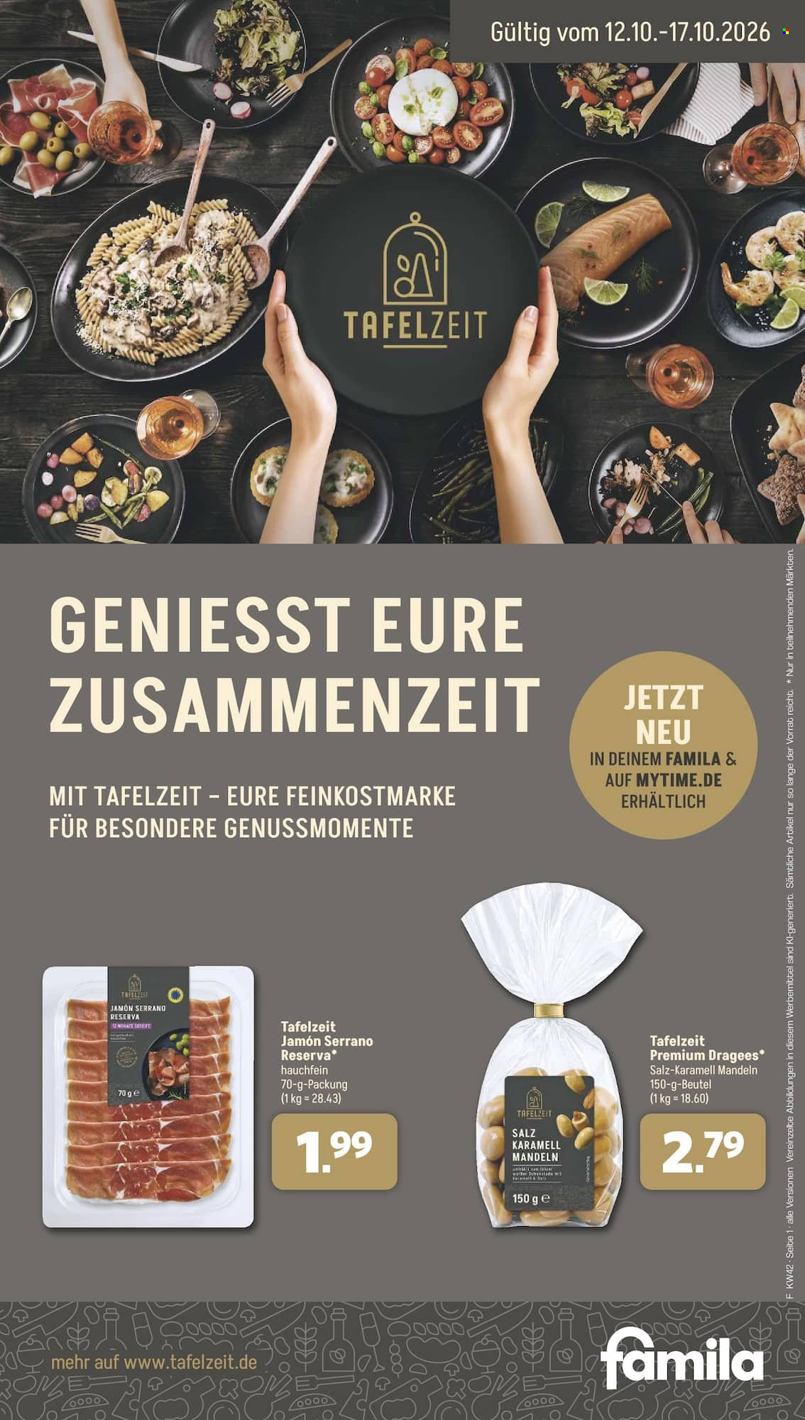 famila Prospekte  - 12.10.2026 - 17.10.2026. Seite 1