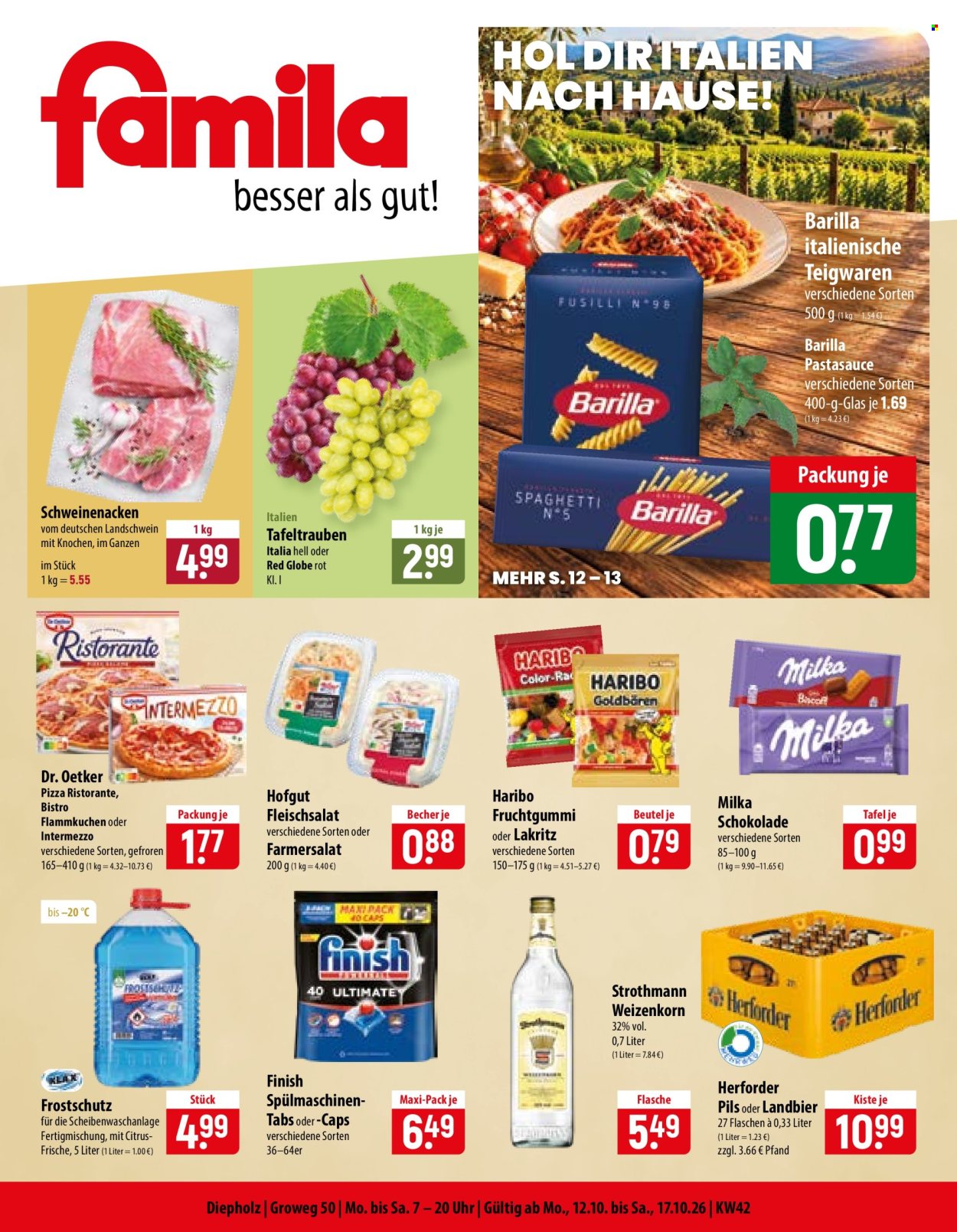 famila Prospekte  - 12.10.2026 - 17.10.2026. Seite 1