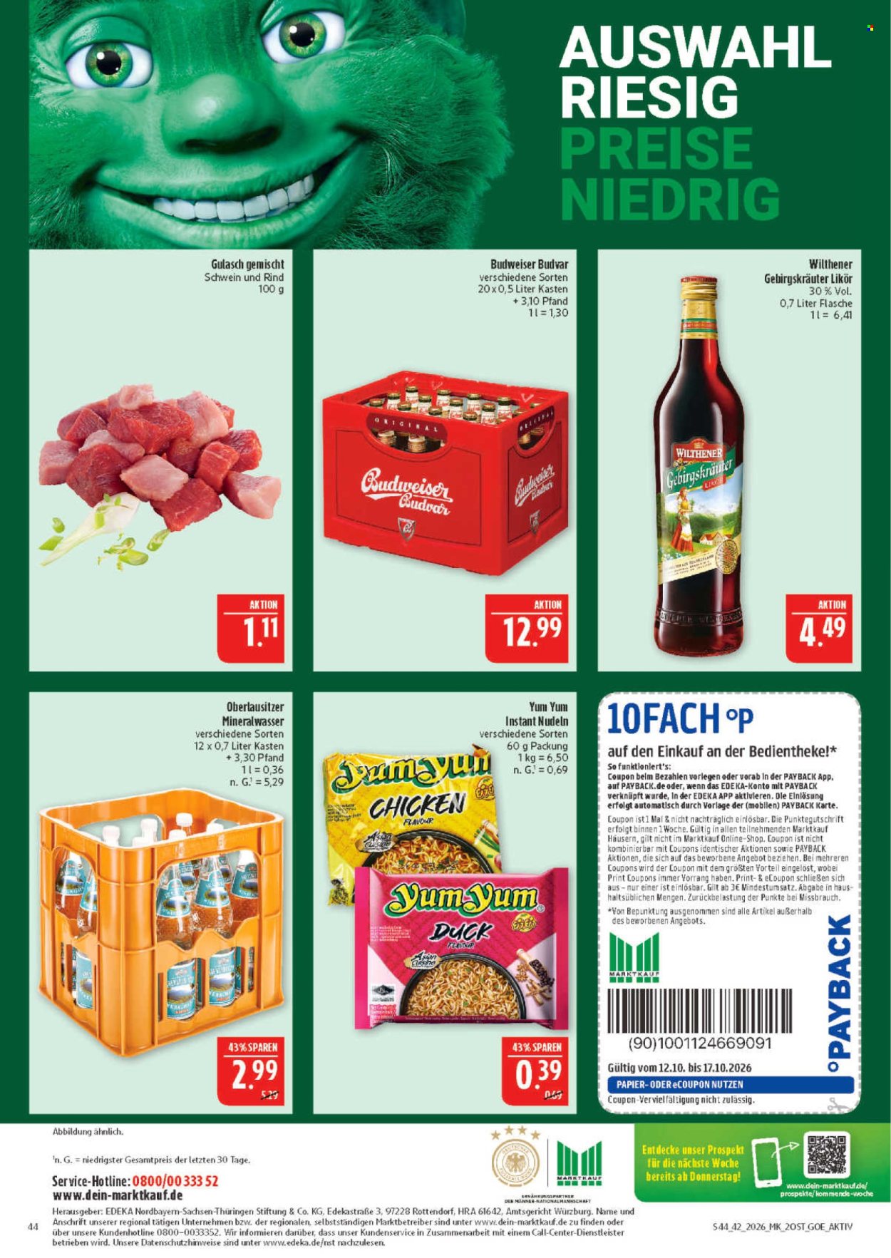 Marktkauf Prospekte  - 12.10.2026 - 17.10.2026. Seite 44