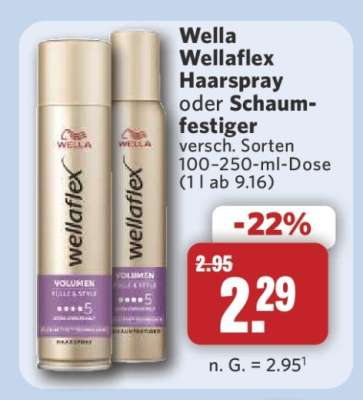 WELLA WELLAFLEX Haarspray oder Schaumfestiger