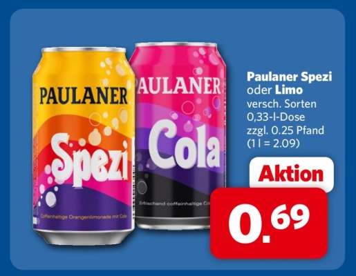 Paulaner Spezi oder Limo
